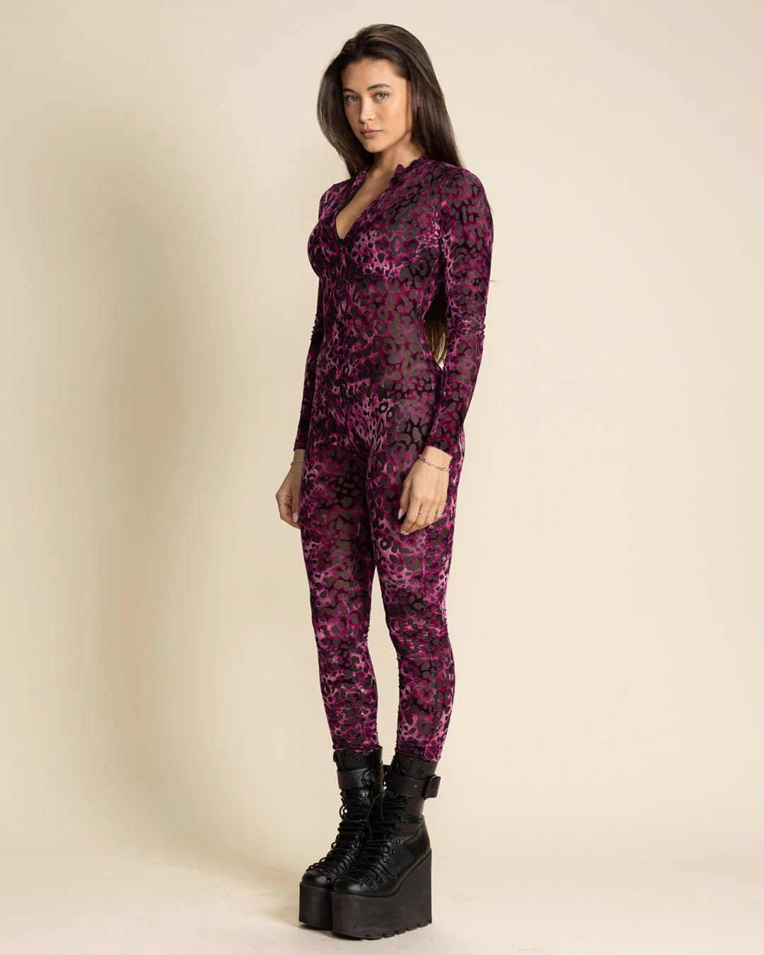 Black Full Bodysuit | Leopard | Made-To-Order