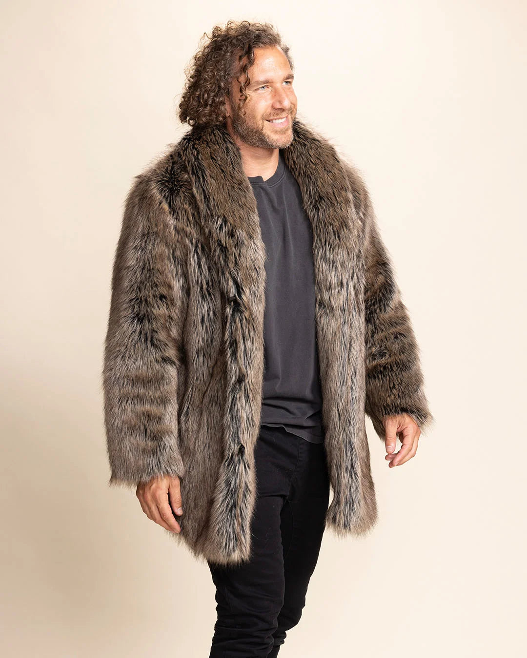 Men's Faux Fur Coat | Dire Wolf