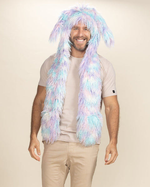 SPIRITHOODS Aurora Bunny Hood Collectors Edition Faux Fur Pastels Rave Aurora Bunny Collector Edition Faux Fur Hood | Women main image 2
