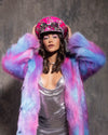 SpiritHoods Cotton Candy Bear Coat and Flamingo Wolf Sequin Festival Captain Hat