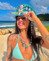 Festival Hat - Captain Hat | Sequin Mermaid Blue