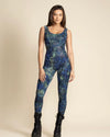 Women's Full Bodysuit Sleeveless | Green Sea Turtle
