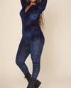 Indigo Feline Burnout Velvet Full Bodysuit | Women's
