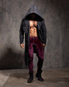 Men's Leggings Red | Burgundy Leopard