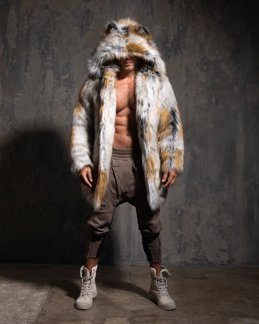 Classic Men's Faux Fur Coat | Arctic Fox