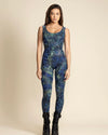 Women's Full Bodysuit Sleeveless | Green Sea Turtle
