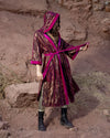 Women's Festival Kimono | Metallic Rhodolite Python