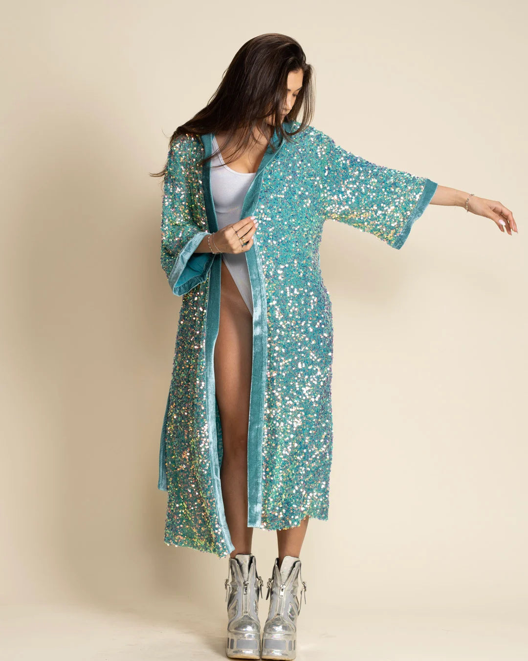 Women's Sequin Kimono Women's Sequin Kimono