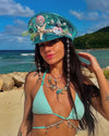 Festival Hat - Captain Hat | Sequin Mermaid Blue