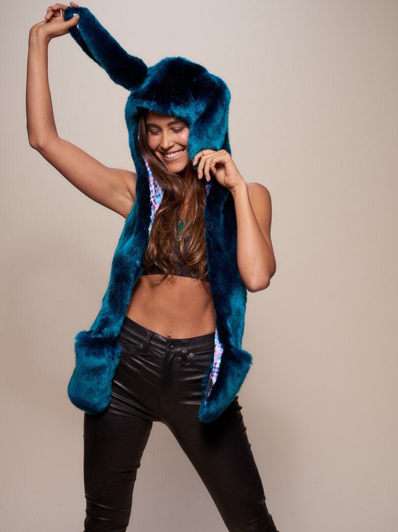 Teal Royal Rabbit Luxe Collector Edition SpiritHood on Female