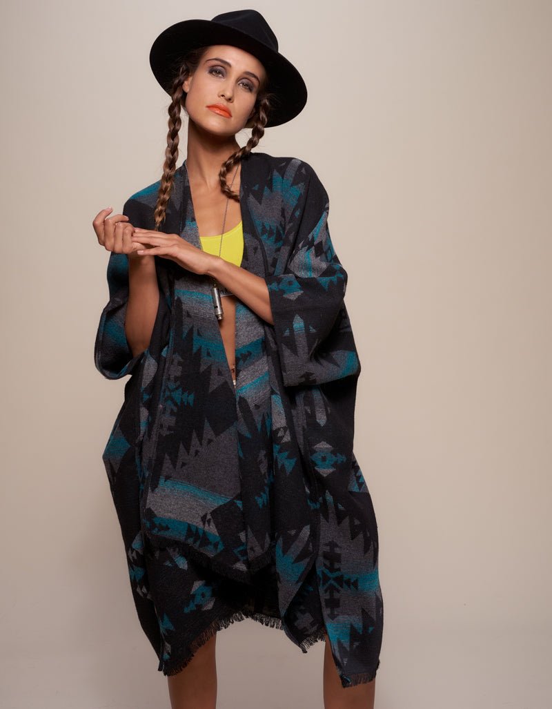 Mystic Wolf SpiritHoods Poncho on Female