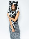 White and Black Spotted Leopard CE SpiritHood on Female