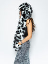 Spotted Leopard Hooded Faux Fur