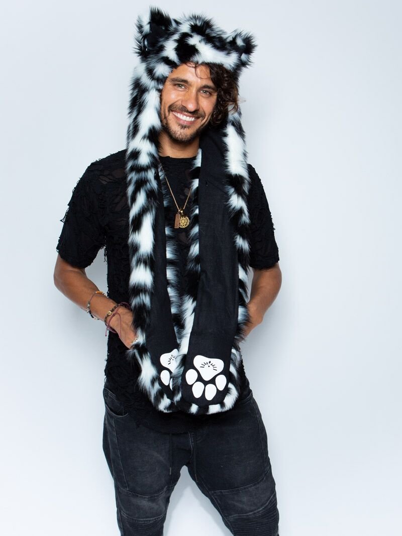 Black and White Spotted Leopard CE SpiritHood on Male