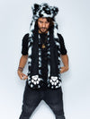 Spotted Leopard Faux Fur SpiritHood on Male Model