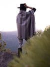 Woman wearing SpiritHoods Classic Camp Adventure Throw