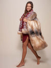 Wild Coyote Faux Fur Throw, view 4
