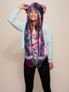 Female Wearing Limited Edition Disco Bear SpiritHood