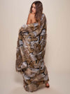 Wolverine 2.0 Faux Fur Throw Wrapped Around Female