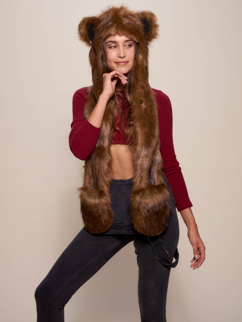 Brown Limited Edition Golden Grizzly SpiritHood on Female