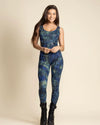 Women's Full Bodysuit Sleeveless | Green Sea Turtle