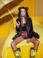 Black Panther Classic Faux Fur Coat | Women's