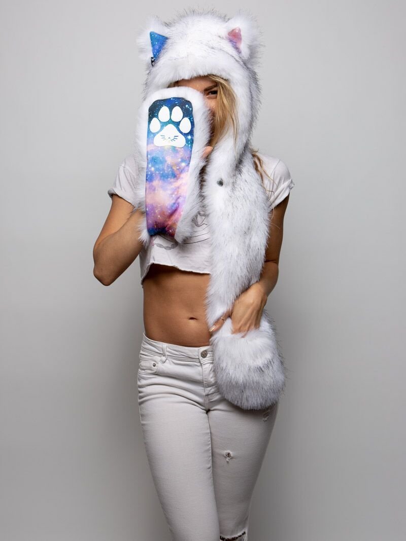 White Collector Edition Husky Galaxy SpiritHood on Female