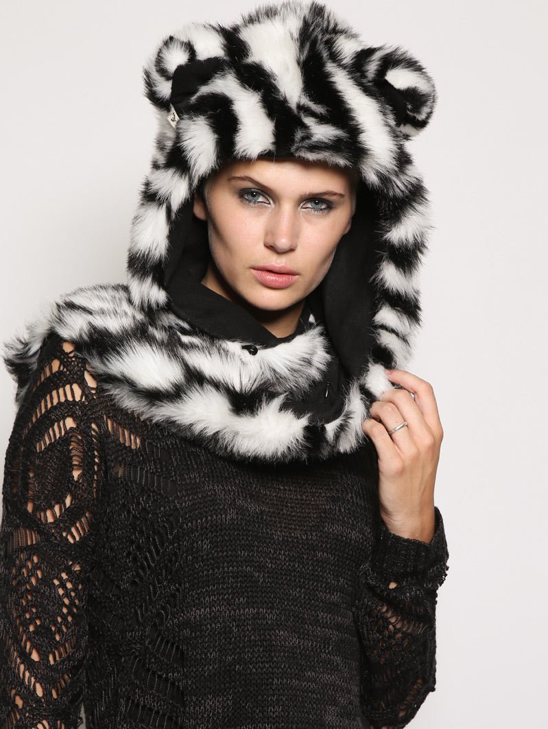 Female Wearing White Tiger SpiritHood