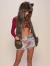 Limited Edition Black Wolf SpiritHood on Female Model