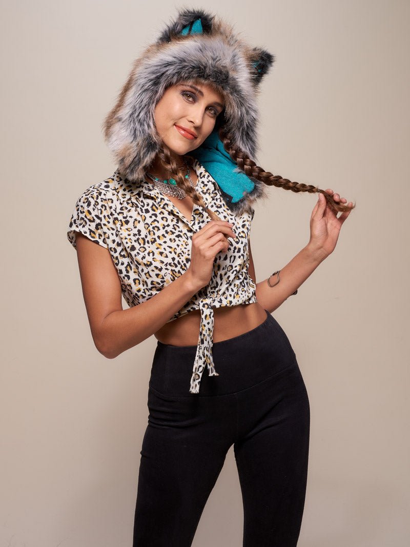 Grey Wolf Half Hood on Female