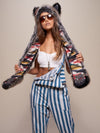 Female Wearing Grey Wolf Sedona Collector Edition SpiritHood 