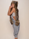 Female Wearing Sea Wolf Faux Fur SpiritHood 