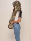Hooded Luxe Faux Fur with Forest Leopard Collector Edition Design