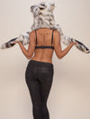 White Tiger Faux Fur with Hood on Female
