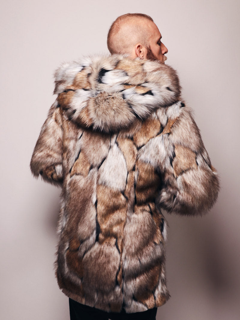 Wolverine Hooded Faux Fur Coat  | Men's