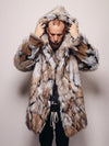 Hooded Men's Faux Fur Coat  | Wolverine