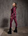 Women's Red Full Bodysuit | Ruby Leopard