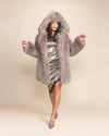 Top-rated festival fashion: a women's Grey Fox hooded coat with a peacoat button closure and 4 pockets.