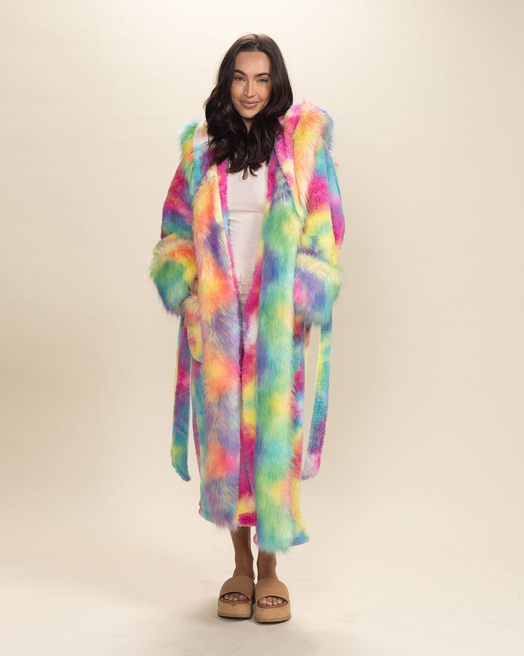 Luxury Robe for Women, Luxury Bathrobe | Rainbow Bear - SpiritHoods