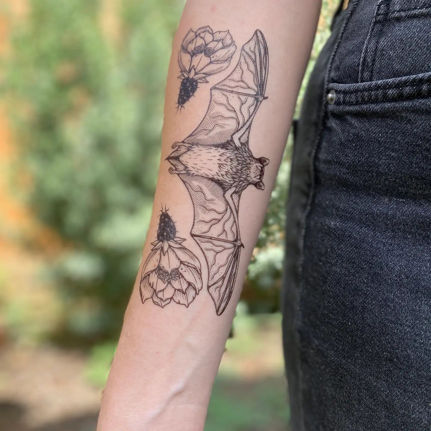Bat Temporary Tattoo