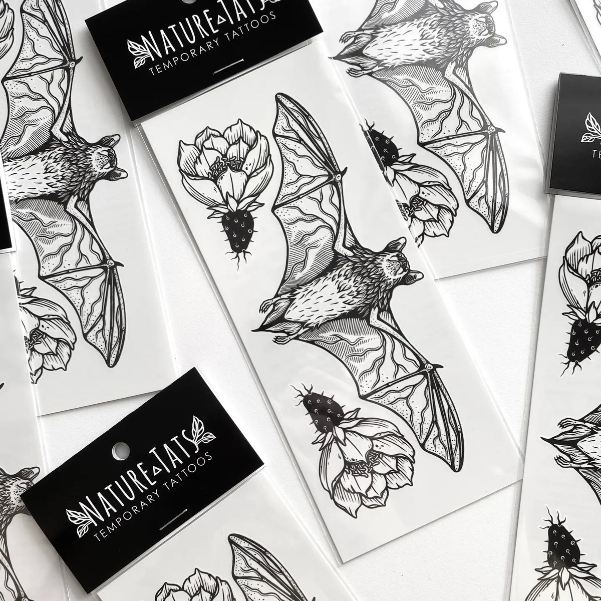Bat Temporary Tattoo