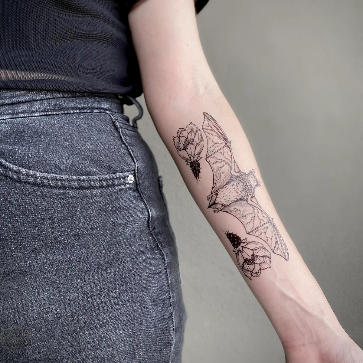 Bat Temporary Tattoo