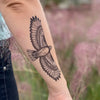 Hawk Temporary Tattoo