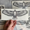 Hawk Temporary Tattoo