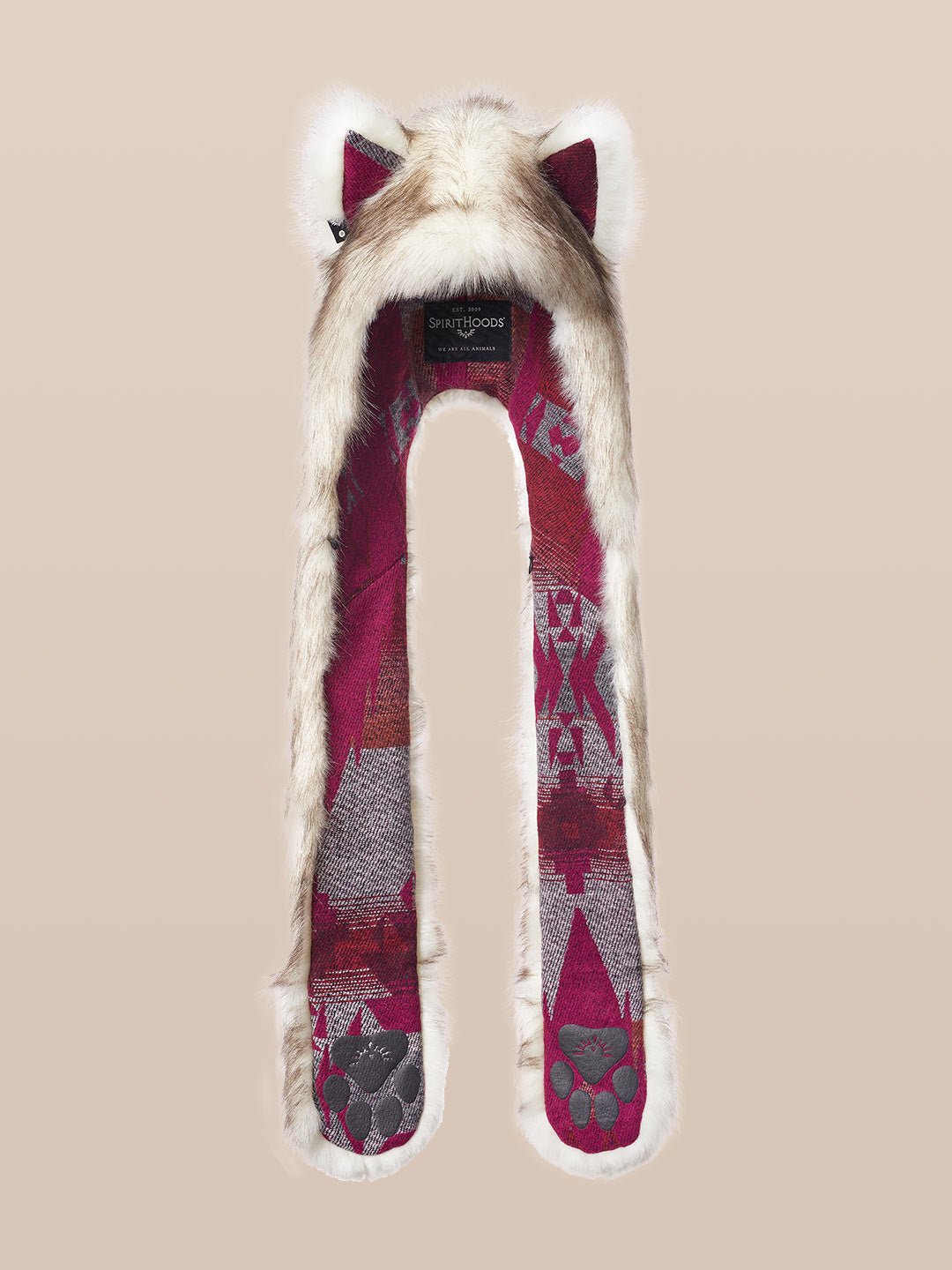 Brown Husky Italy C.E. Faux Fur SpiritHood