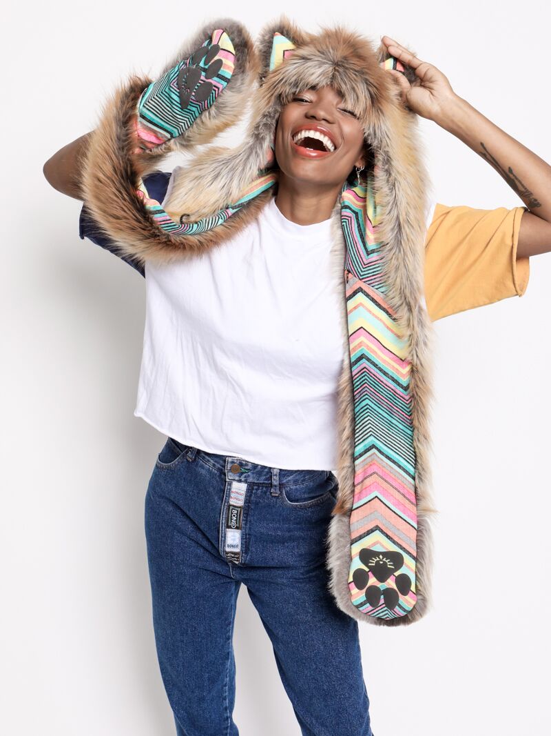 Red Fox Collector Edition SpiritHood Unisex on Woman