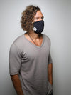 Man wearing Black Wolf Cloth Face Mask