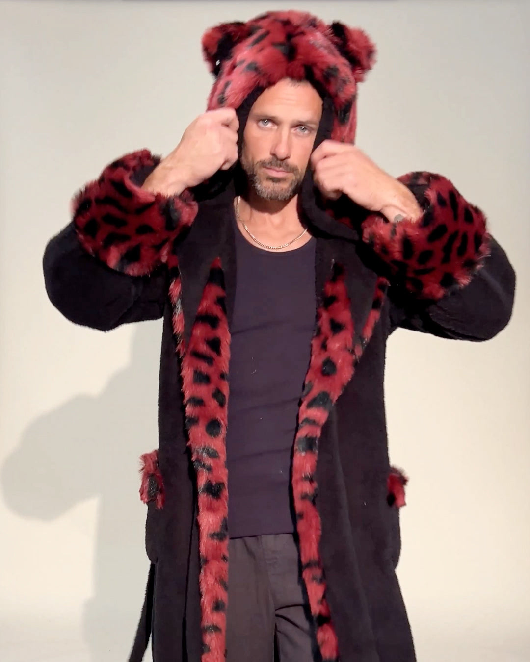 Wild Cat Classic Faux Fur Robe | Men's