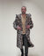 Arabian Leopard Classic Collector Edition Faux Fur Wrap Calf Length Coat | Men's