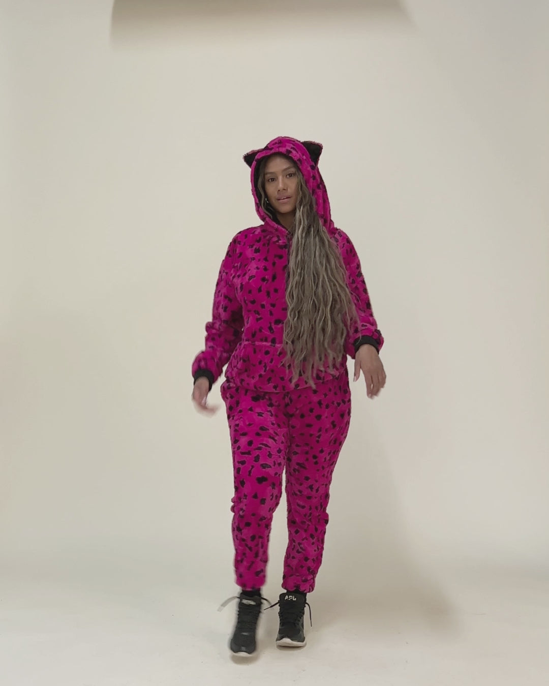 Pink Cheetah Classic ULTRA SOFT Faux Fur Hoodie | Women's